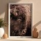 Bison photo wall art, buffalo canvas print, western decor, large photo wall art, rustic cabin decor, old west print product 3